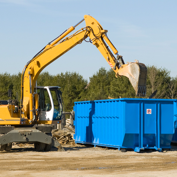 what happens if the residential dumpster is damaged or stolen during rental in Fairland